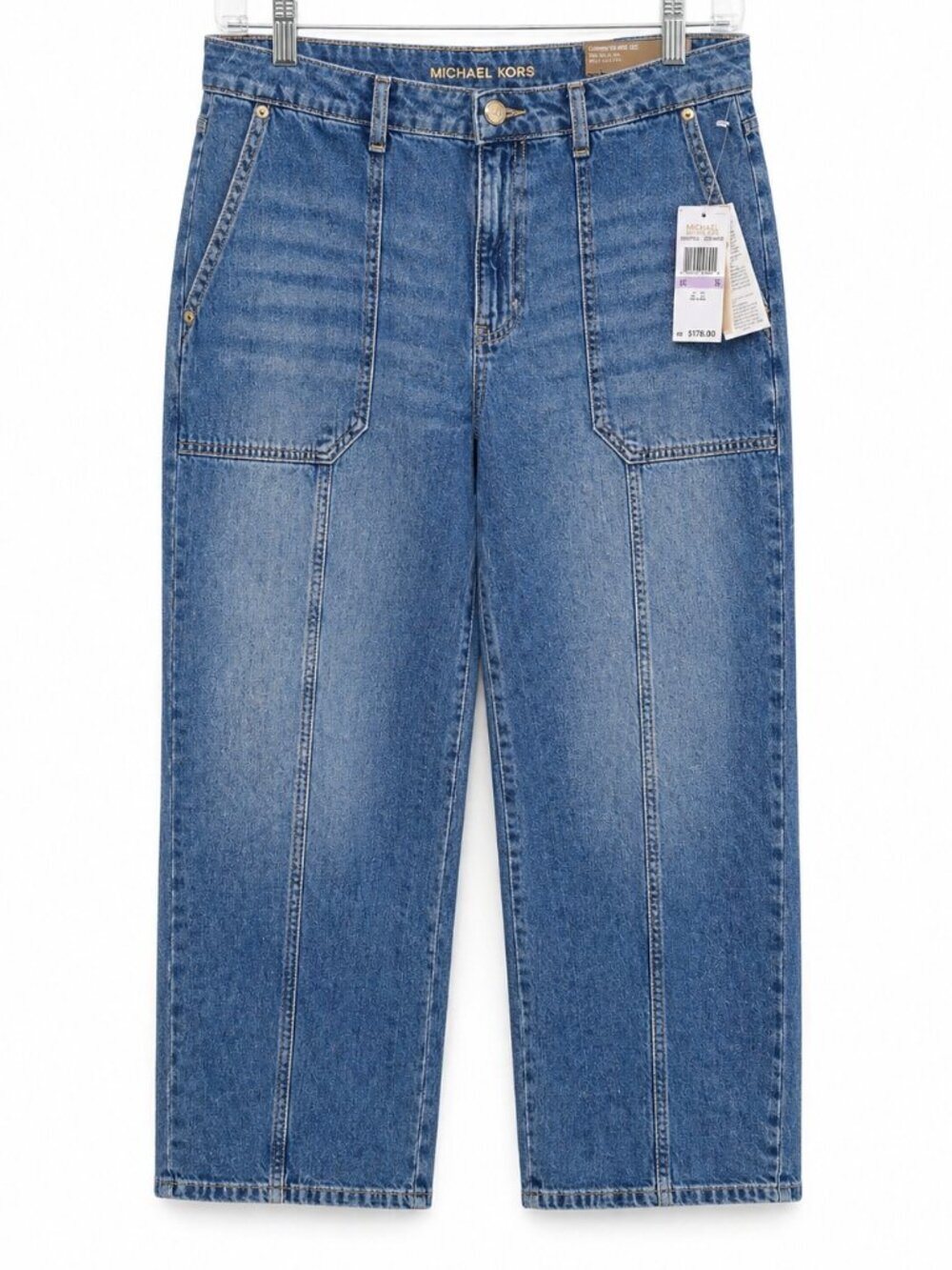 Michael Kors Medium Blue Wide Leg Jeans
